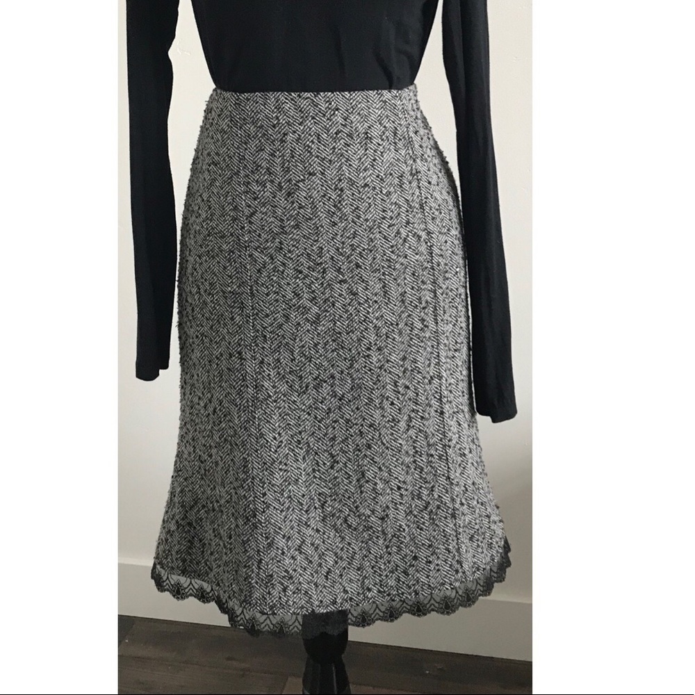Mermaid style herringbone skirt